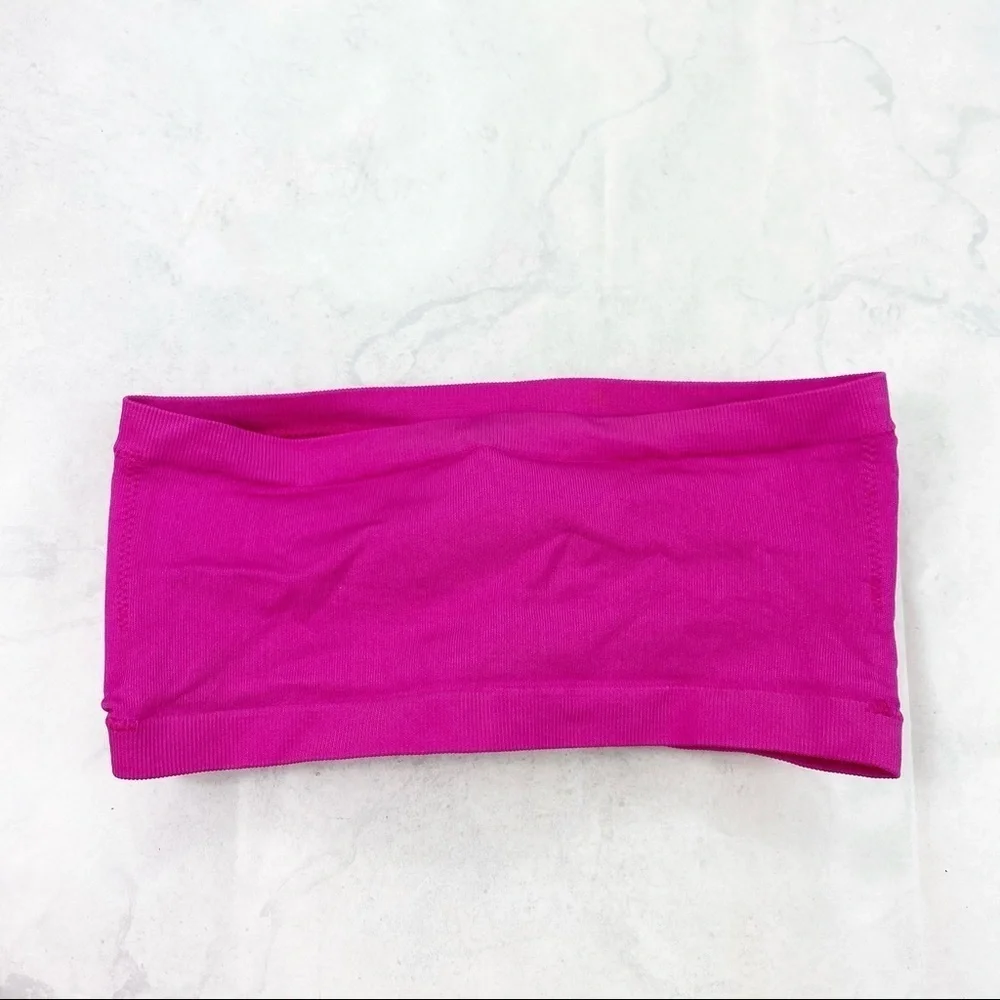 [S.N.U.] Pink Paded Bandeau Bra